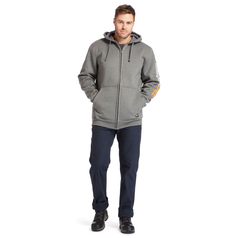 Sudadera Timberland Hombre Pro® Big & Tall Hood Honcho Full-Zip Hoodie Gris - Chile UID-653781